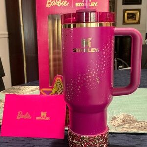 Stanley x Barbie 70’s Superstar Pink and Gold Tumbler